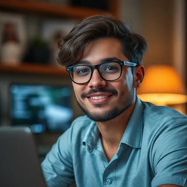 Portrait of freelancer.