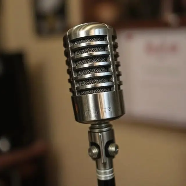 Royer R-121 ribbon microphone.