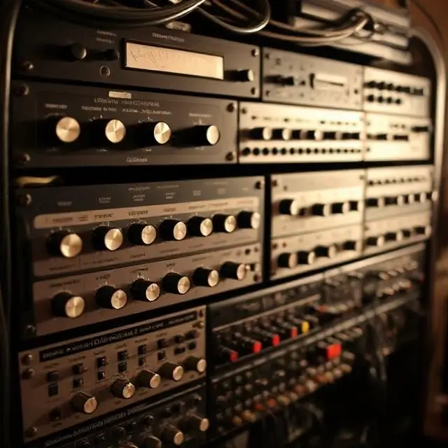 Pultec EQP-1A Equalizer glowing.